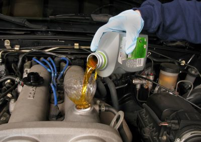 this is a picture of truck oil change in Irvine, CA